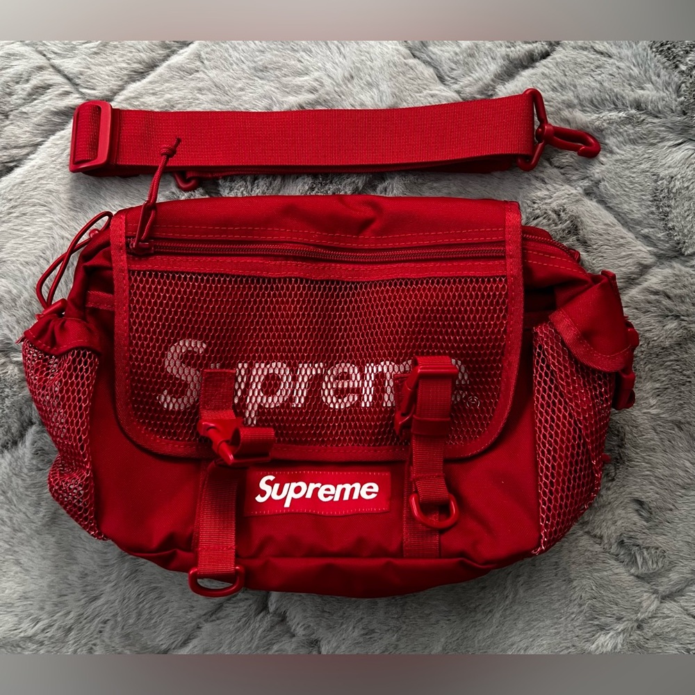 Supreme Red Waist Bag
